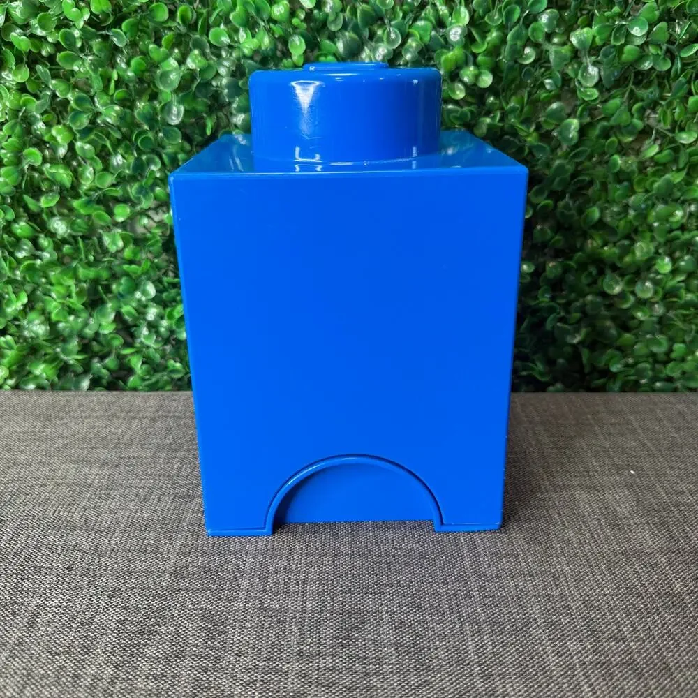 Lego Store Brick Box Bright Blue Great Gift Mini Figures Store Kids Toy Box